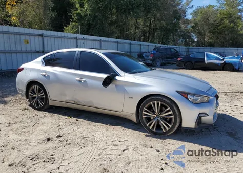 2018 Infiniti Q50 Luxe z USA, uszkodzony, nr VIN JN1EV7AP2JM365384